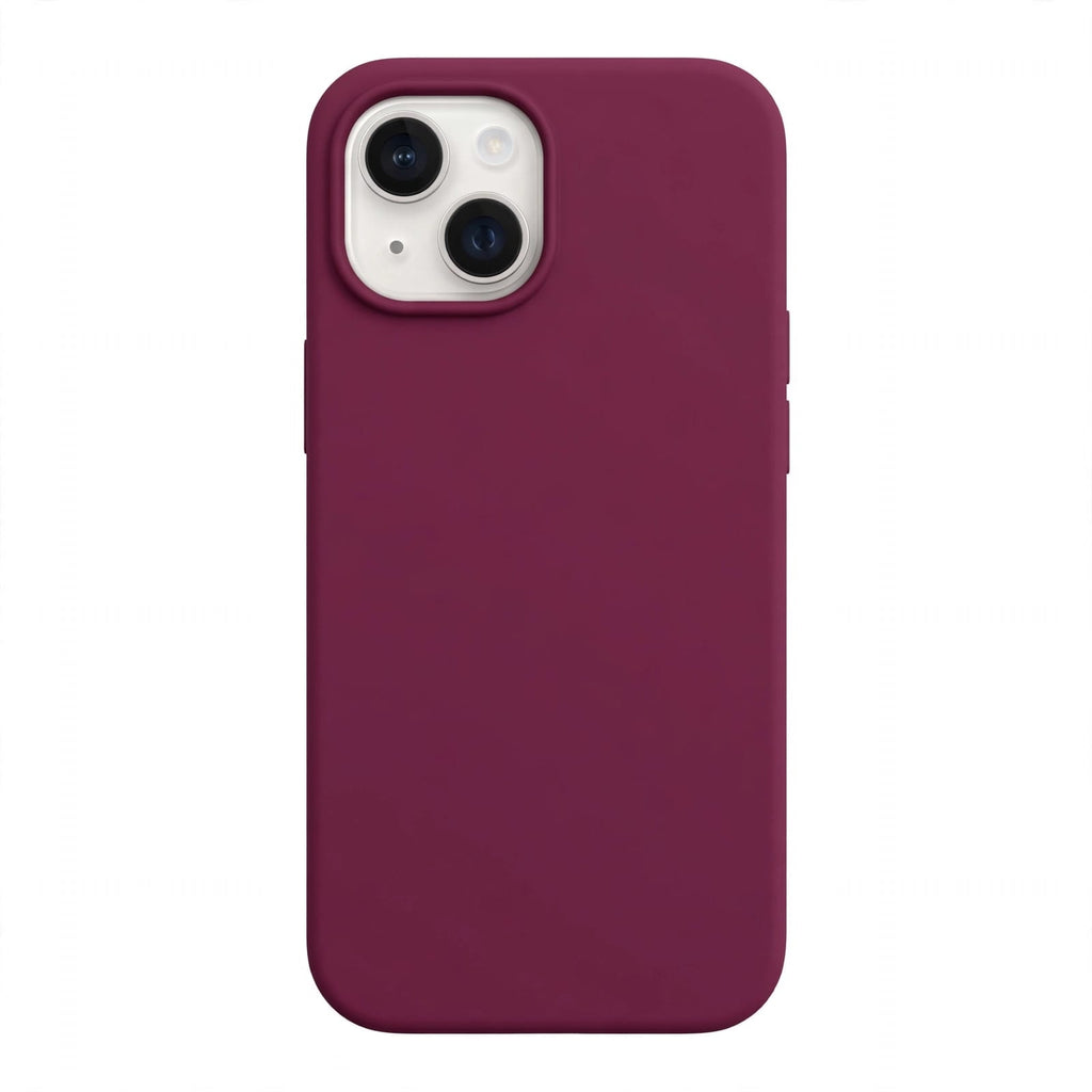 iPhone 15 Wine Burgundy Silicone Case
